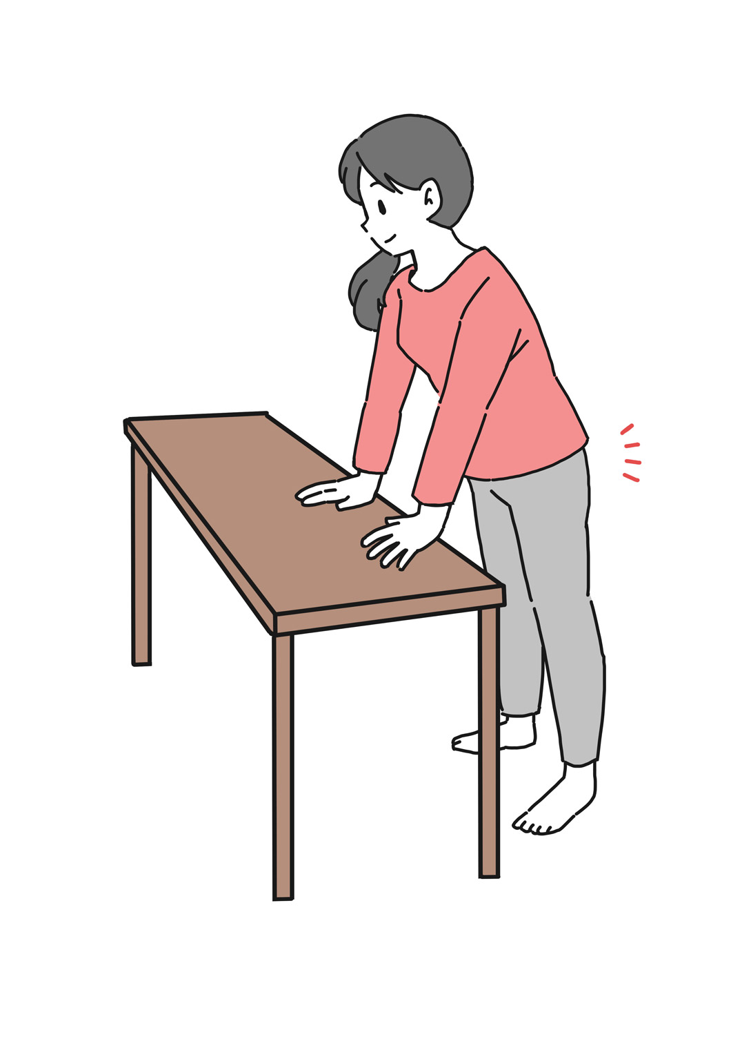 立った姿勢での体操
